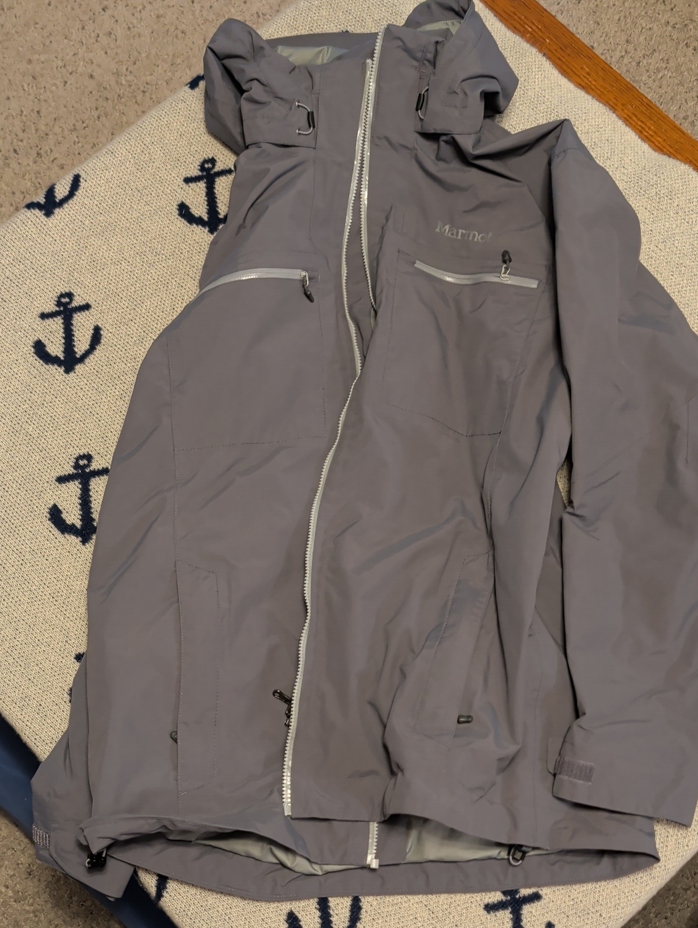 Marmot Men's Slate Gray Waterproof Hooded Ski/Snowboard Jacket Set